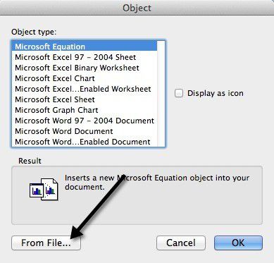 insert pdf into excel mac